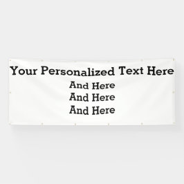 Big 4'x10' Custom Business Banner