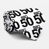 BIG 50 50 50e verjaardag Stropdas (Opgerold)