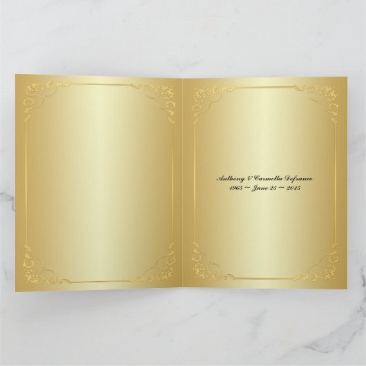 BIG 50e Jubileum Foto Guest Signing Kaart (Binnen)