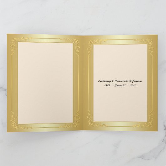 BIG 50e Jubileum Foto Guest Signing Kaart (Binnen)