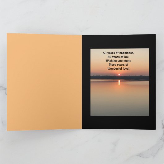 BIG 50e Jubileum van All Love Shines Bright Kaart (Binnen)