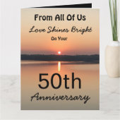 BIG 50e Jubileum van All Love Shines Bright Kaart (Voorkant)