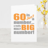 Big 60th Birthday Kaart (Gele Bloem)