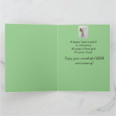 BIG 60th Mama En Papa Happy Jubileum Hummingbird Kaart (Binnen)