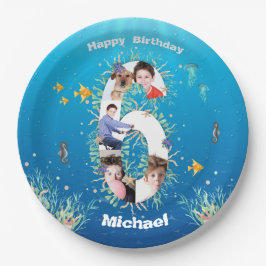 Big 6th Birthday Photo Collage under Zee Papieren Bordje