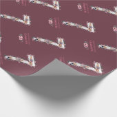 Big 7th Birthday Girl Foto Collage Pink Flower Cadeaupapier (Hoek)