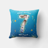 Big 7th Birthday Photo Collage under Zee Kussen (Achterkant)