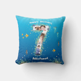 Big 7th Birthday Photo Collage under Zee Kussen