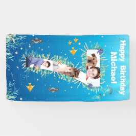 Big 7th Birthday under the Zee Photo Collage Spandoek