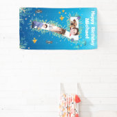 Big 7th Birthday under the Zee Photo Collage Spandoek (Insitu)