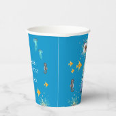 Big 7th under Zee Birthday Foto Collage Papieren Bekers (Rechts)