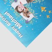 Big 7th under Zee Birthday Foto Collage Tissuepapier (Detail)