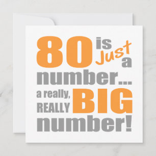 Big 80th Birthday Kaart