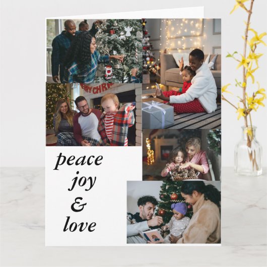 Big, 8.5" x 11" Folded Greeting Card Kaart (Gele Bloem)