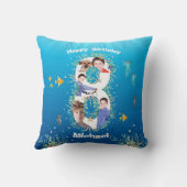 Big 8th Birthday Photo Collage under the Zee Kussen (Achterkant)