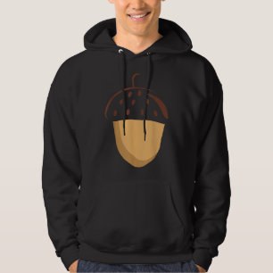 Big Acorn Costume Cute Easy Food Halloween Gift Hoodie