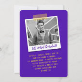 Big Afstudeerder Scribbles Foto Modern Graduation  Kaart (Achterkant)