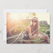 Big Afstuderen het Uitnodiging van het Afstuderen (Voorkant)