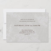 Big Afstuderen het Uitnodiging van het Afstuderen (Achterkant)