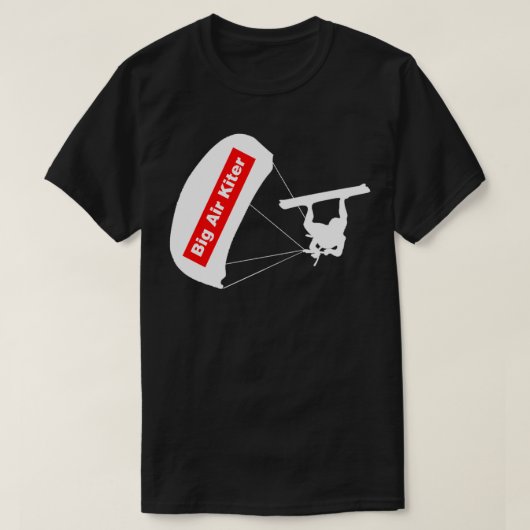 Big air kiter stuur hem t-shirt (Design voorkant)