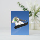 Big Air Snowboarding Briefkaart (Staand voorkant)