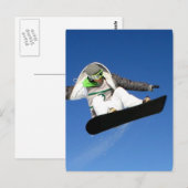 Big Air Snowboarding Briefkaart (Voorkant / Achterkant)