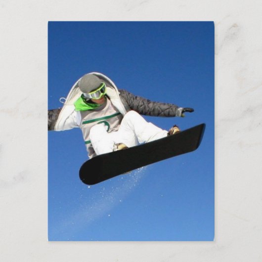 Big Air Snowboarding Briefkaart (Voorkant)