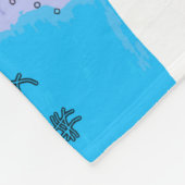 Big Air springt! - Snowboarding Fool Fleece Blanke Deken (Hoek)