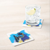 Big Air springt! - Snowboardspoel Kartonnen Onderzetters (Insitu)