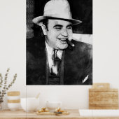 BIG AL CAPONE - VERBOD OP GANG BOSS POSTER (Keuken)