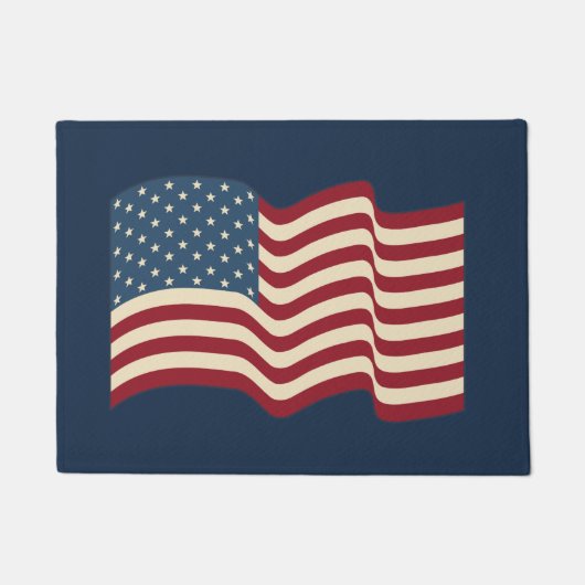 Big American Flag Welkom Mat Doormat Rug Gift (Voorkant)