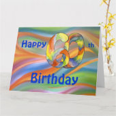 Big and Wild 60th Birthday Kaart (Gele Bloem)