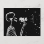 Big Annountion X-Ray Skeleton - B&W Briefkaart (Voorkant)