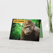 BIG APE FUNNY GORILLA BIRTHDAY KAART VOOR HEM (Voorkant)