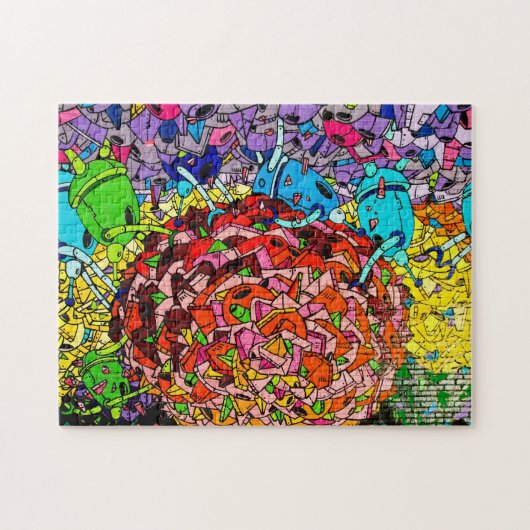 Big Apple Greeter - NYC graffiti puzzel (Horizontaal)