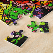 Big Apple Greeter - NYC graffiti puzzel Legpuzzel (Zijkant)