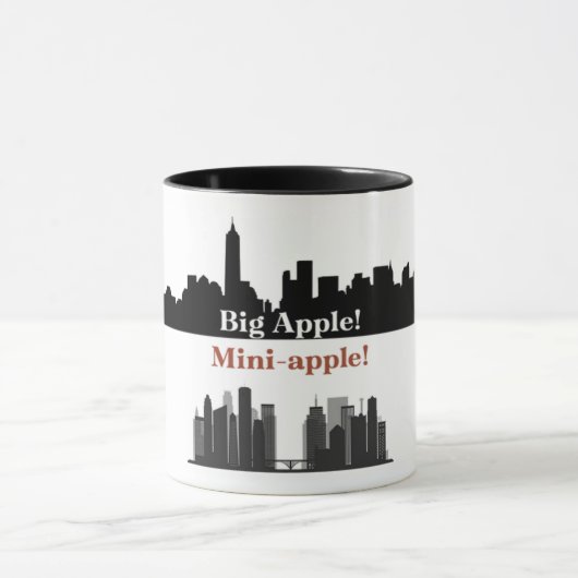 Big Apple! Mini-apple! 11-oz Ceramic mug Mok (Midden)