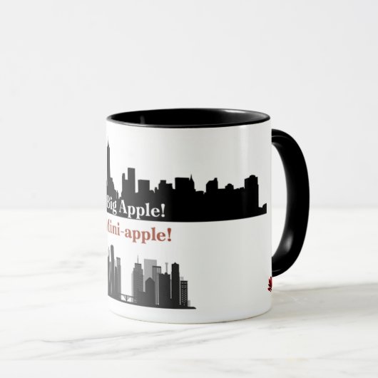 Big Apple! Mini-apple! 11-oz Ceramic mug Mok (Voorkant rechts)