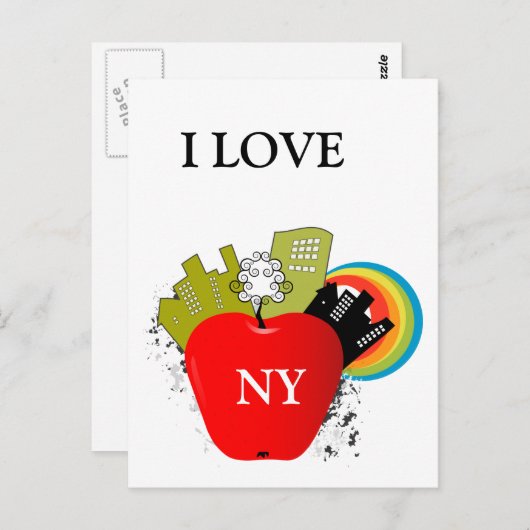 Big Apple New York Briefkaart (Voorkant / Achterkant)