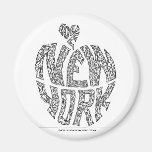 BIG APPLE - NEW YORK door NICHOLAS Magneet