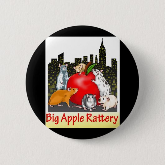 Big Apple Rattery Button (Voorkant)