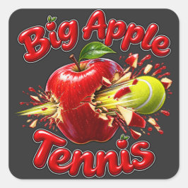 Big Apple Tennis - New York Tennistoernooi Vierkante Sticker