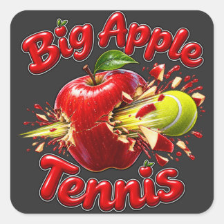 Big Apple Tennis - New York Tennistoernooi  Vierkante Sticker