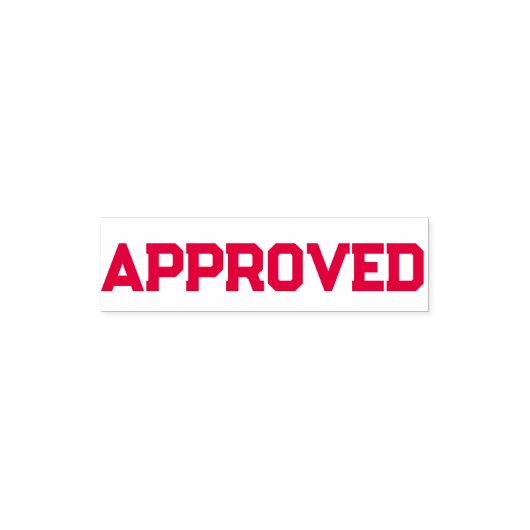 Big Approved Zelfinktende Stempel (Design)