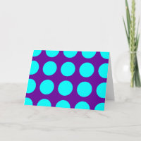 Big Aqua Polka Dots