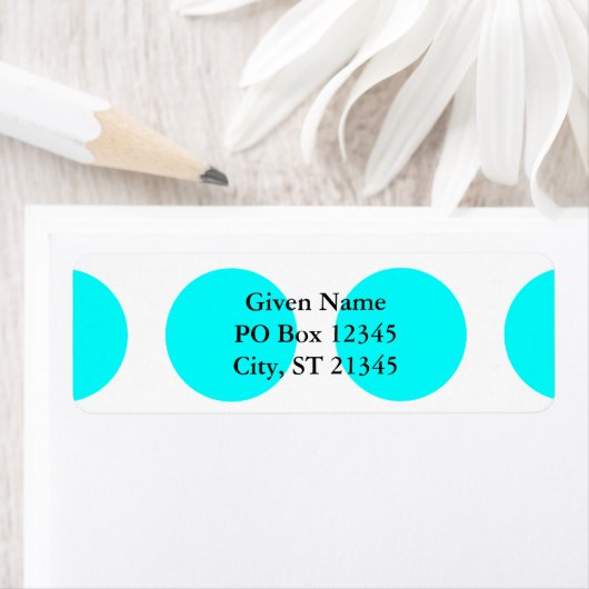 Big Aqua Stippen Etiket (Insitu)