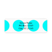 Big Aqua Stippen Etiket (Voorkant)