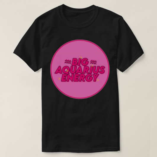 Big Aquarius Energy van gabyiscool T-shirt (Design voorkant)
