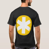 Big Asterisk - Amber en White T-shirt (Achterkant)