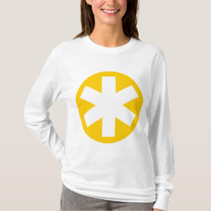 Big Asterisk - Amber en White T-shirt